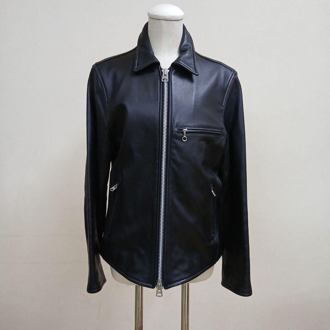 レトログレード襟つきシングルライダースシープスキン Retro Grade（レトログレード） レザージャケット 革ジャン シープ