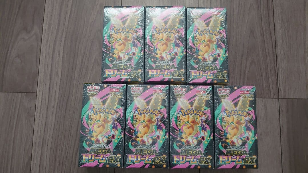 MEGAドリームex シュリンク付き 7箱 MEGAドリームex 新品未開封 シュリンク付き BOX ポケモンカード