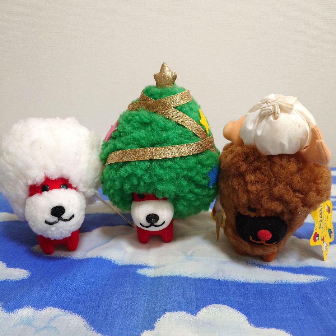 ◆399◆アフロ犬◆ぬいぐるみコレクションクリスマス◆サンエックス平成レトロ◆