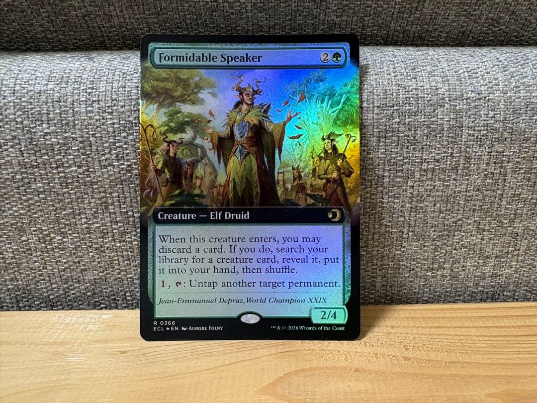foil 並外れた語り部/Formidable Speaker 拡張アート FOIL)並外れた語り部/Formidable Speaker《日本語》【ECL】