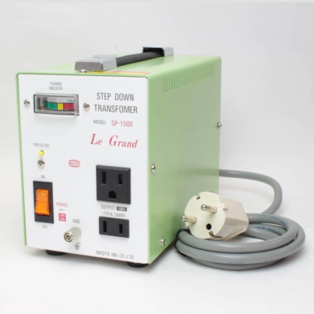 【未開封】 日章工業 SP-1500 高性能トランスフォーマ 変圧器 楽天市場】【変圧器】【海外用】 日章工業 ハイクラス・ダウントランス