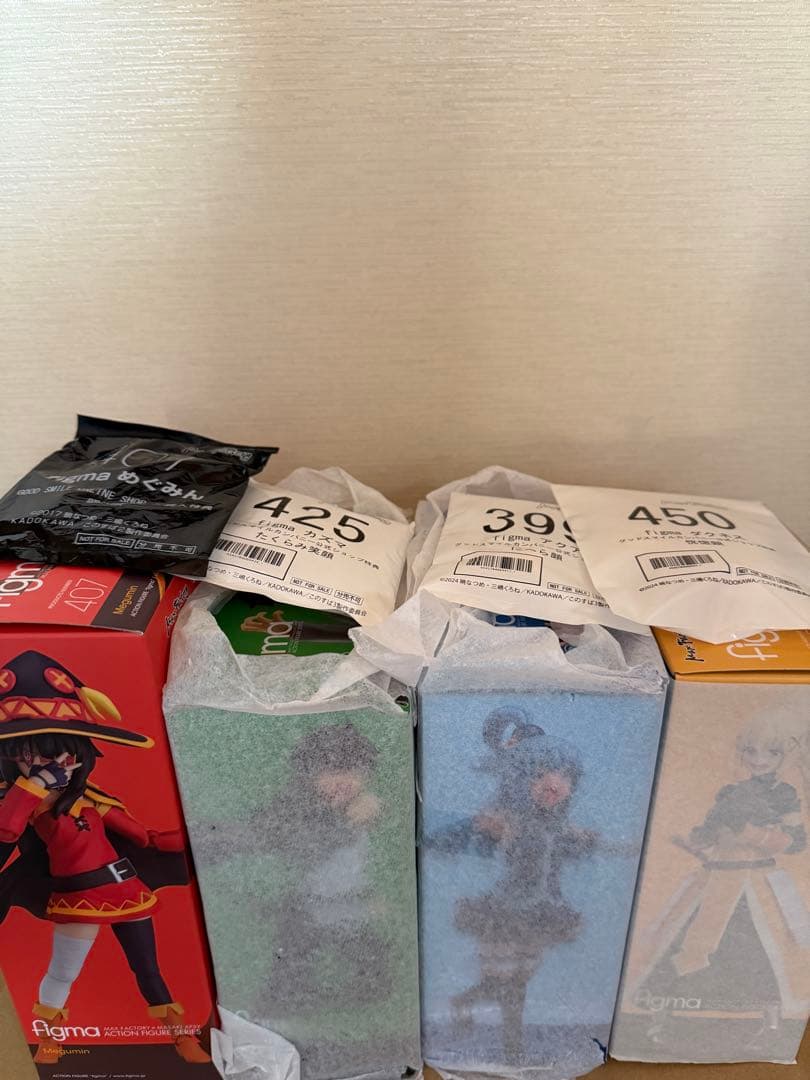 4体セット　figma めぐみん　カズマ　アクア　ダクネス　このすば このすば』アクア、めぐみん、ダクネスの3人がバンダイの新フィギュア