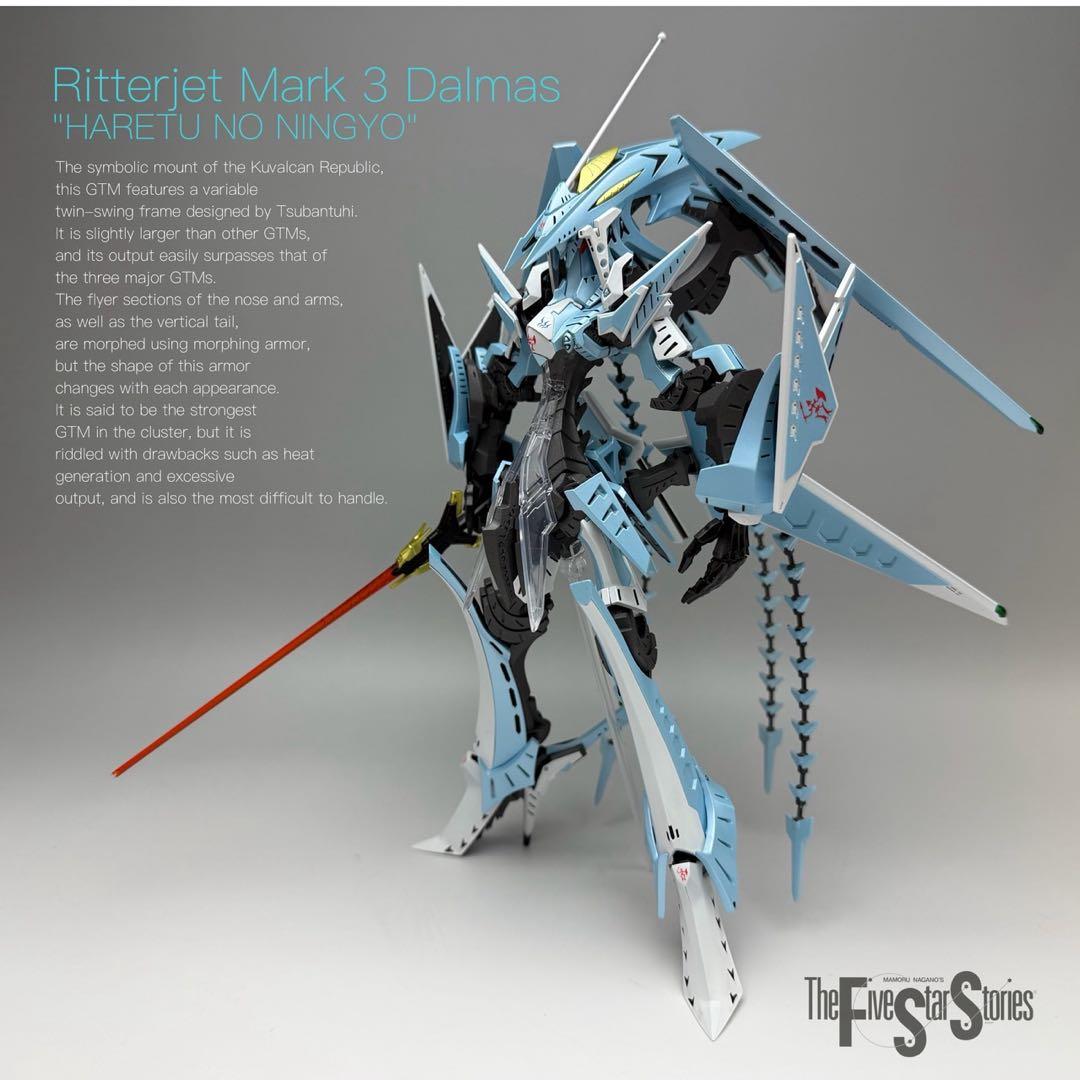 全塗装完成品　アワートレジャー　ファイブスター物語　GTM 破裂の人形