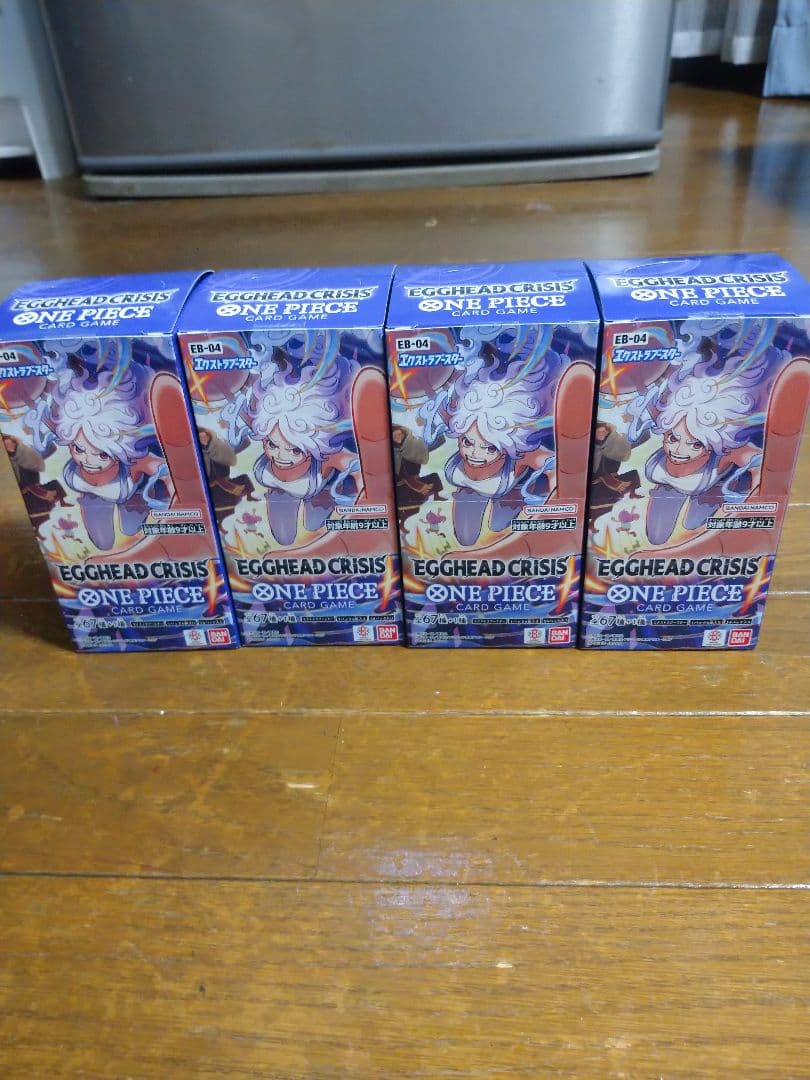 ワンピース カードゲーム エッグヘッドクライシス未開封シール付き4box