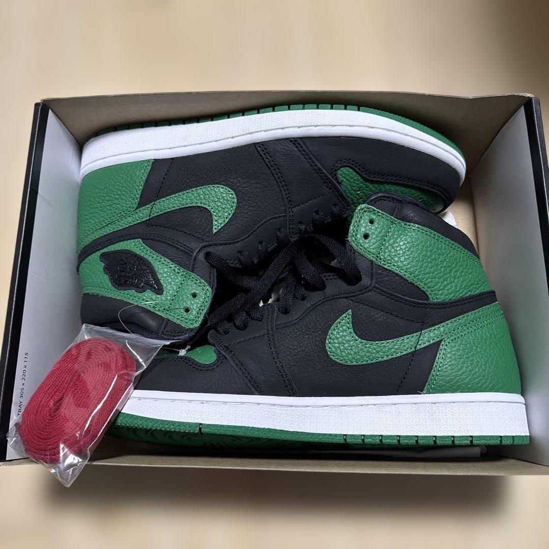 エアジョーダン1 パイングリーン 26.5㎝ 555088-030 国内2月29日発売予定】ナイキ エア ジョーダン 1 レトロ ハイ OG