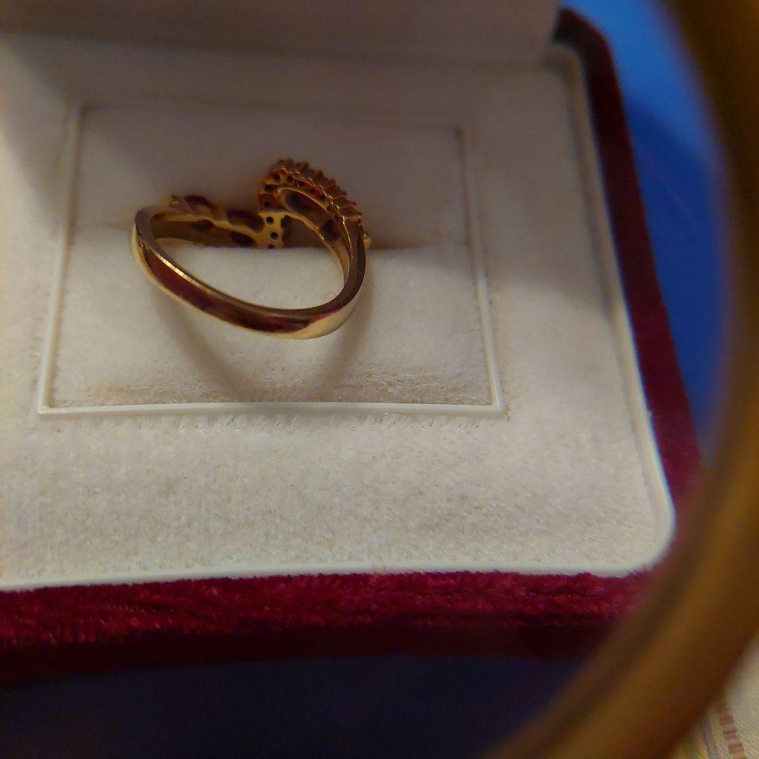 最終値段足立宝石店宝石鑑別所付18金ルビーダイヤモンドファッション