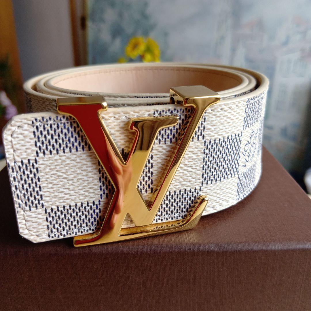 Louis Vuitton ダミエ・アズール キャンバス ベルト LOUIS VUITTON - ルイヴィトン LOUIS VUITTON ダミエ・アズール