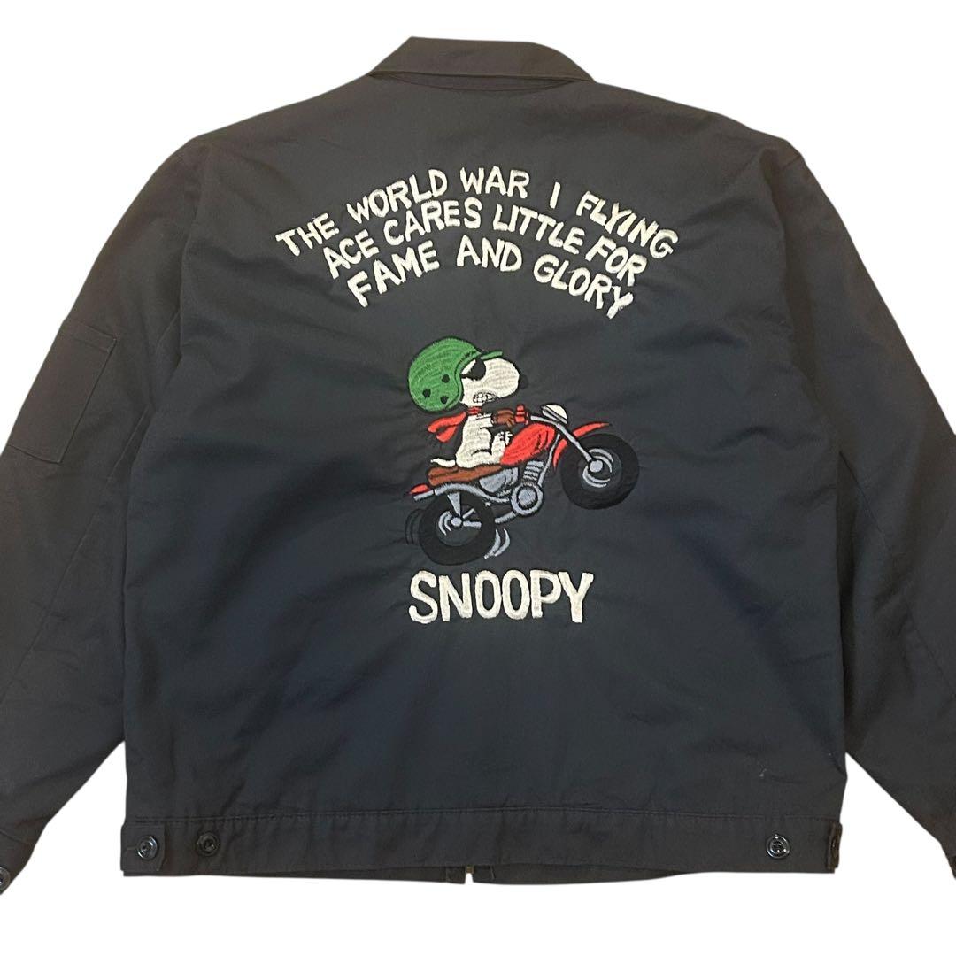 スーベニアジャケット スヌーピー ブルゾン ベトジャン 刺繍 ミリタリー