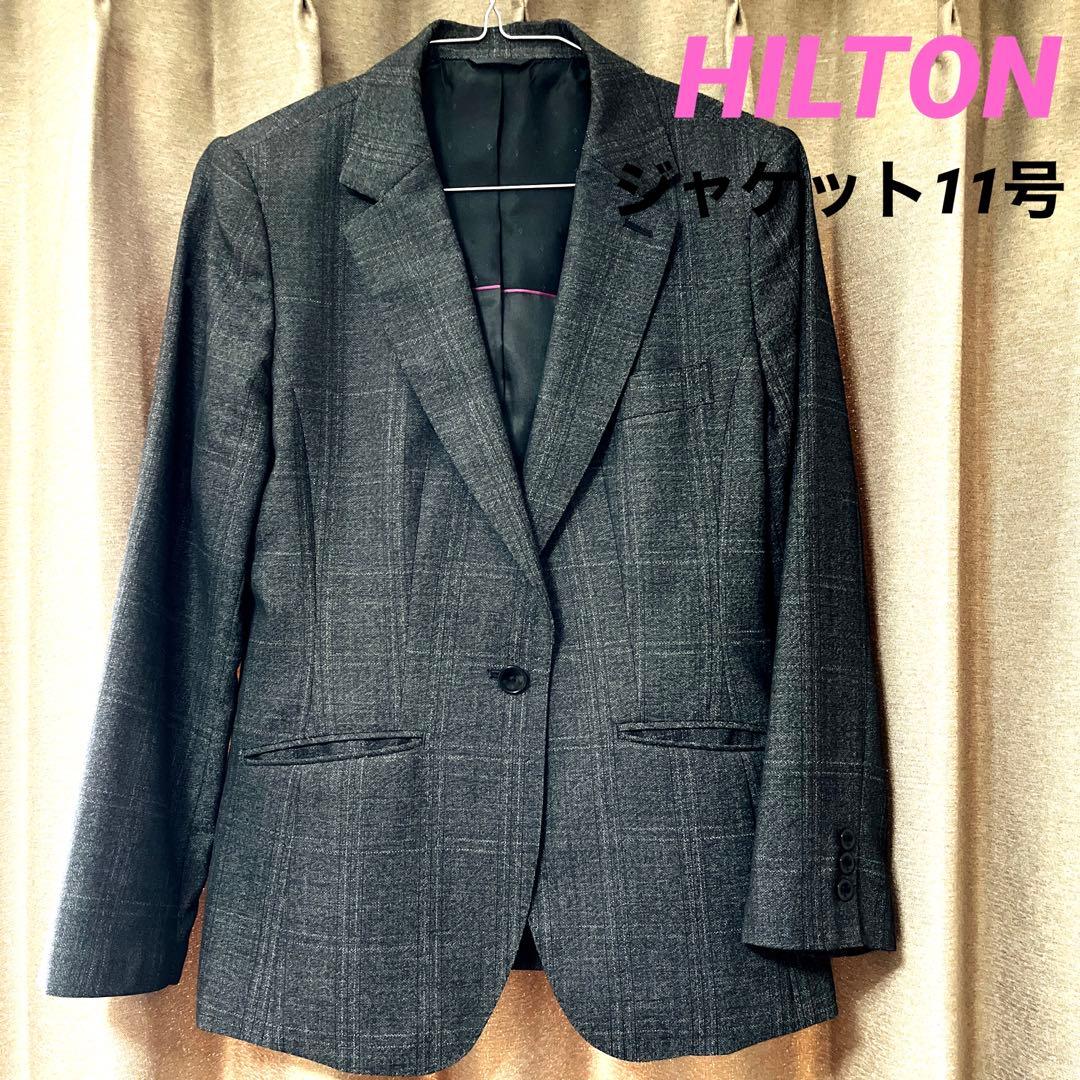 HILTON ヒルトン スーツset ダークグレー チェック - メルカリ