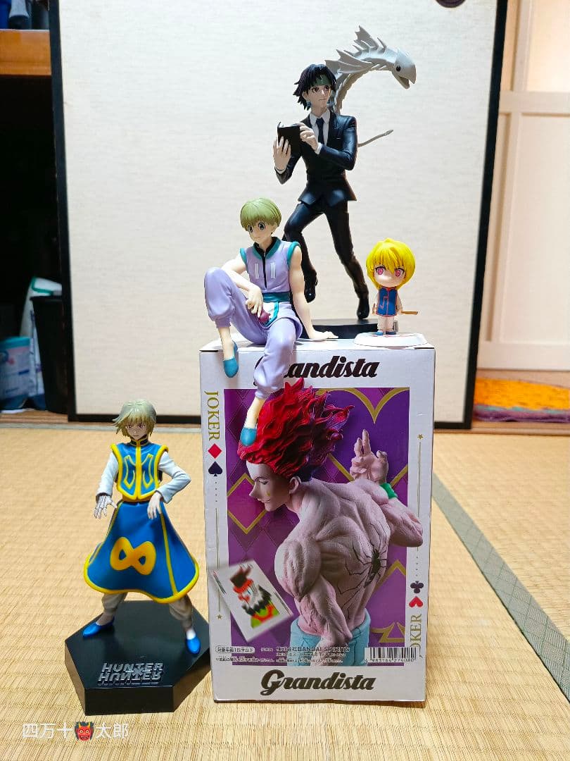 ハンターハンターフィギュア クロロ シャルナク クラピカ ヒソカ
