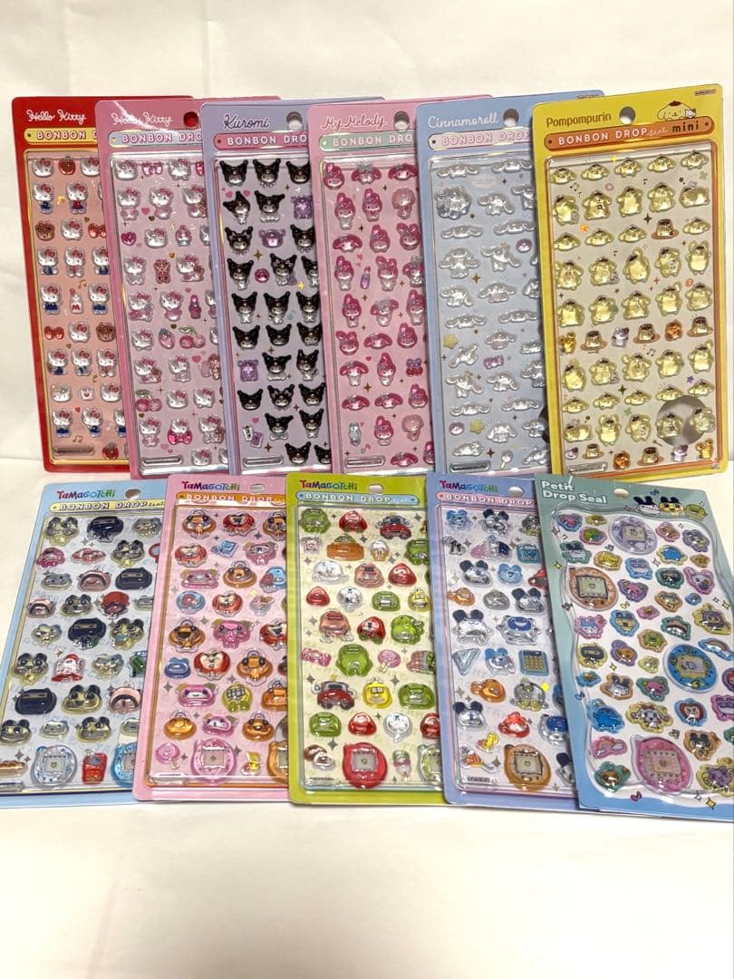 ボンボンドロップシール サンリオmini & たまごっち
