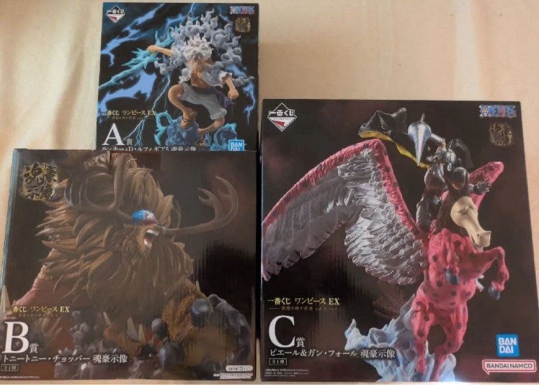 一番くじ　ワンピース　ex 悪魔を宿す者達vol.3 A B Cセット