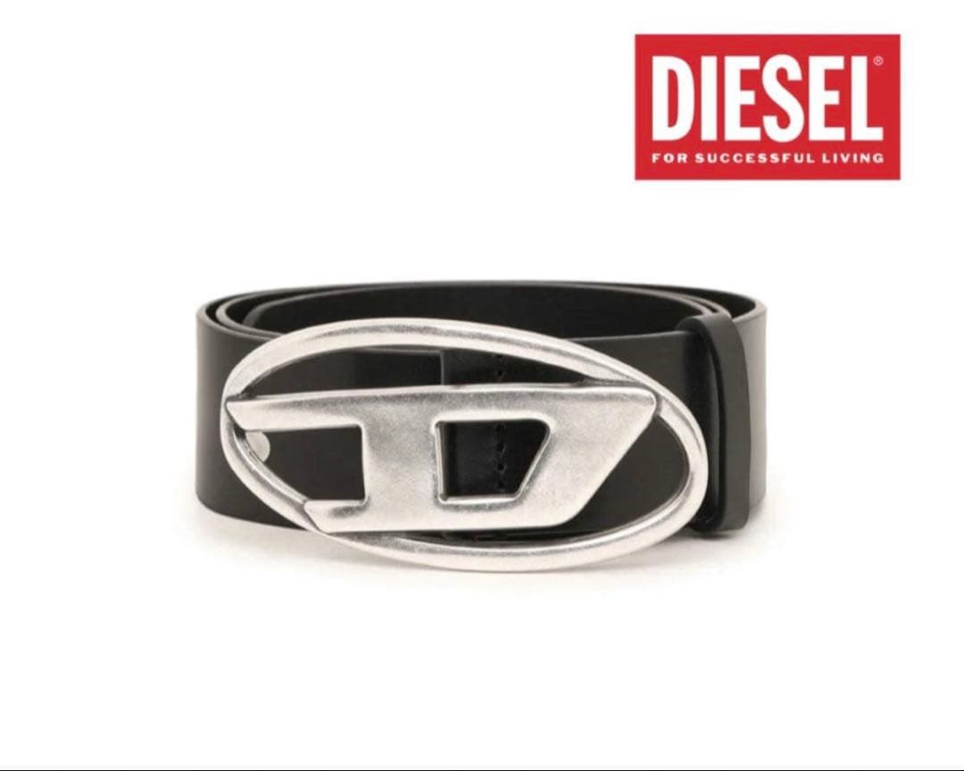 DIESEL ブラックレザーベルト
