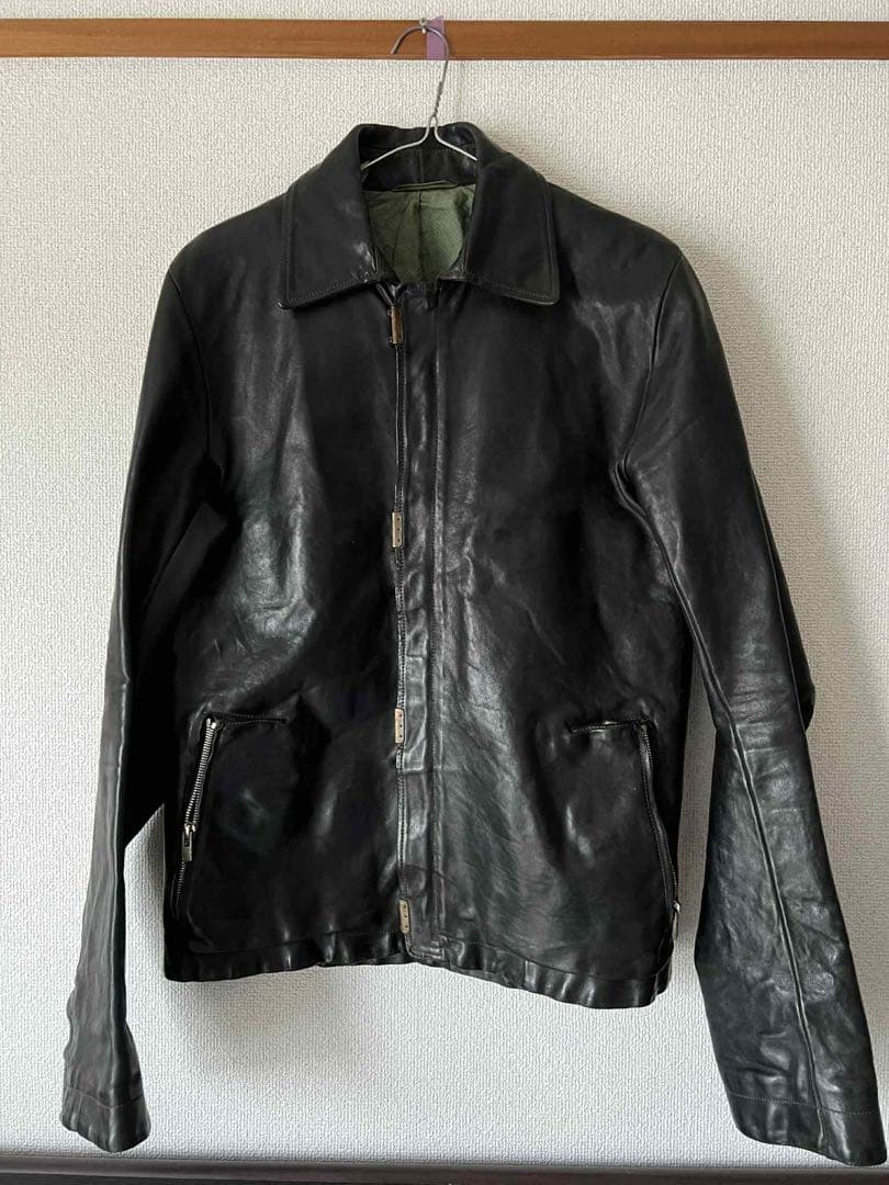 ジャケット・アウター Carol Christian Poell ScarstitchedJacket CAROL CHRISTIAN POELL” RESTOCK SCARSTITCHED LEATHER JACKET LM/2498
