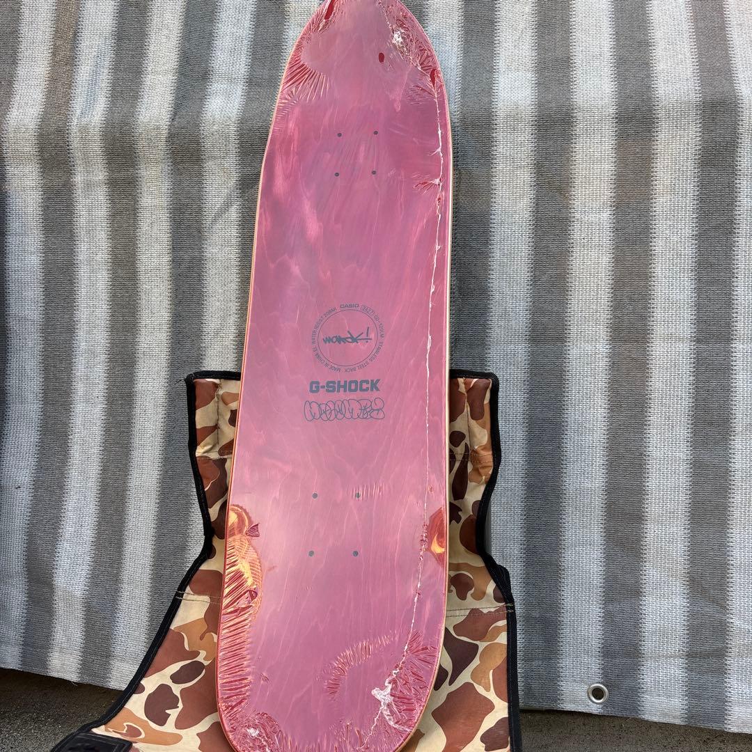G-SHOCK スケートボードデッキ クリアピンク