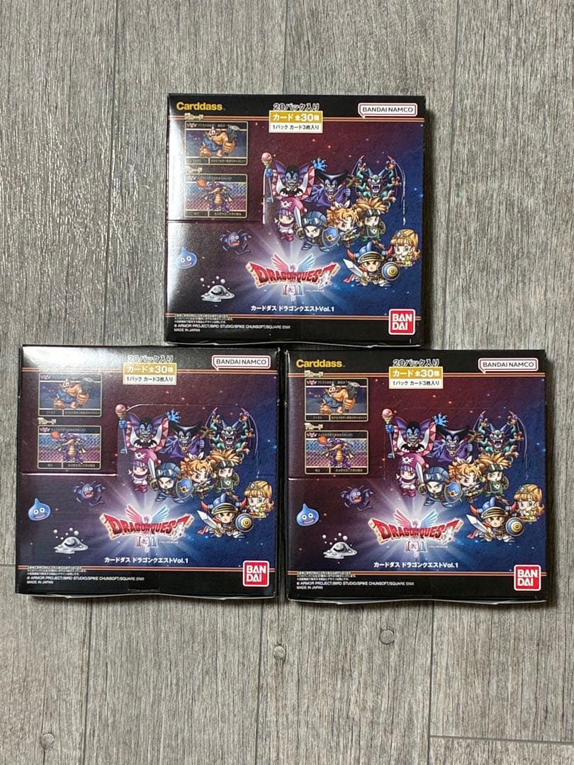 新品未開封】バンダイ カードダス ドラゴンクエストVol.1 3box - メルカリ