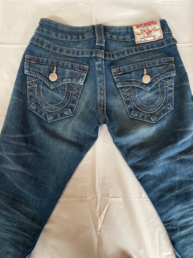 超希少/TRUE RELIGION/23インチ/ブーツカット/00s/usa製