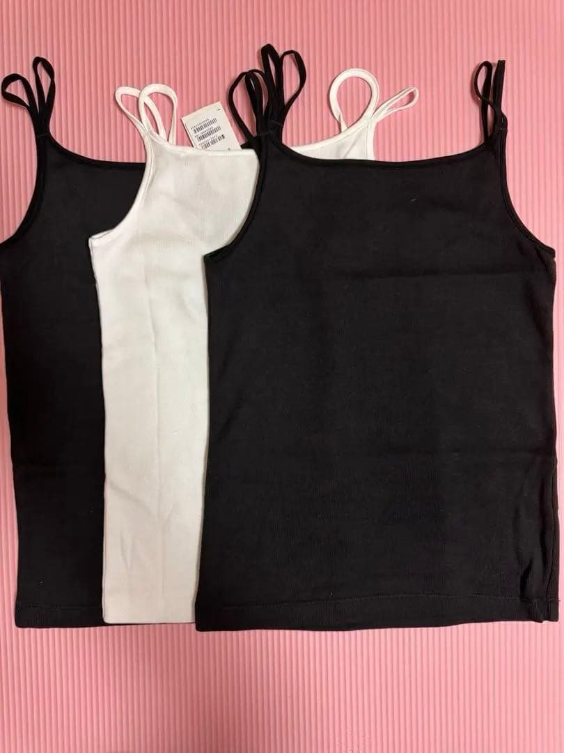 【新品未使用】トゥモローランド　エディション　キャミソール3枚セット（黒・白） コットンエンブロイダリー キャミソール｜トゥモローランド 公式通販