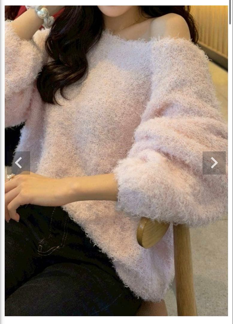 acym ミルキーカラーボリュームニット