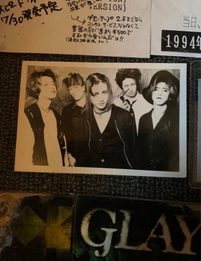 GLAY インディーズ サイン チラシ 生写真 セット - メルカリ