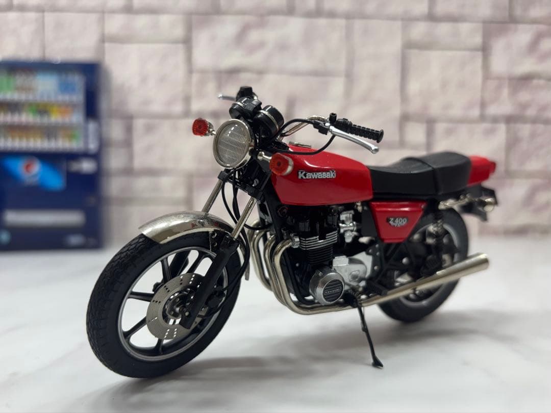 1/18 マルサン鉄馬　カワサキ　Z400FX Kawasaki Z400FX Fire Cracker Red MTP マルサン 鉄馬プロジェクト 1