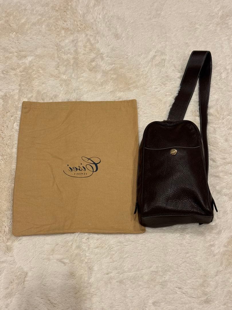 Cisei(シセイ)ボディバッグ ダークブラウンワンショルダー