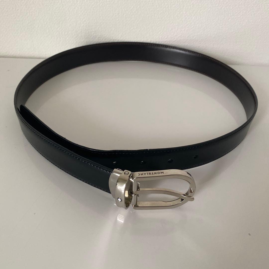 Montblanc 黒 レザーベルト