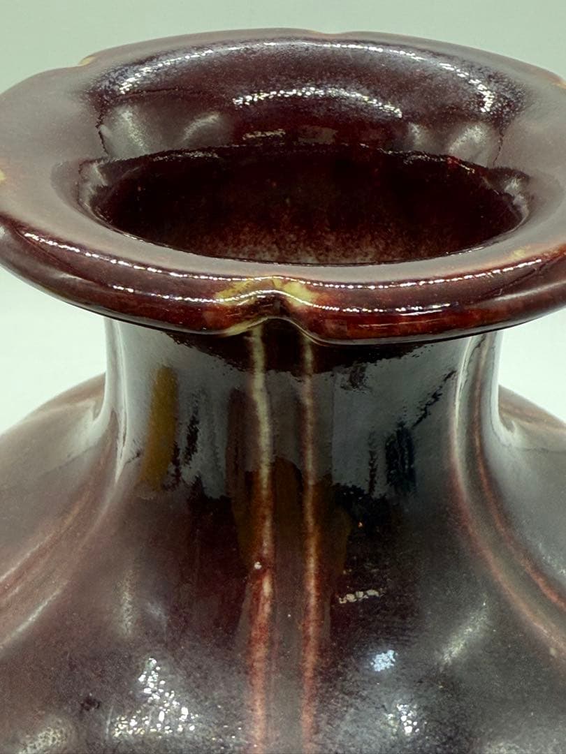 中国 雍正年製 辰砂釉花口瓶 紅釉 送料込み251202 - メルカリ