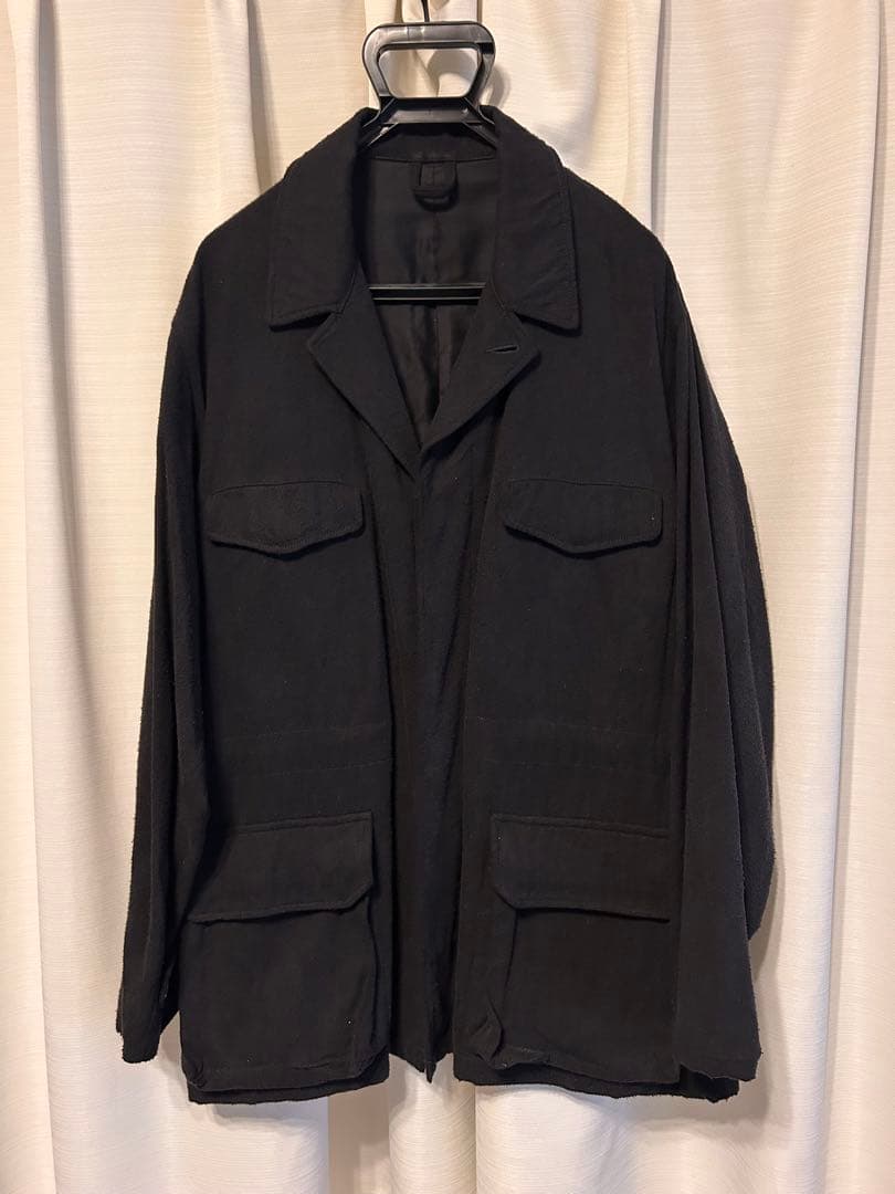 値下げ　名作　COMOLI シルクネップミリタリージャケット　サイズ3 ブラック COMOLI】 “SS24 COLLECTION” -2nd DELIVERY- | MAIDENS SHOP