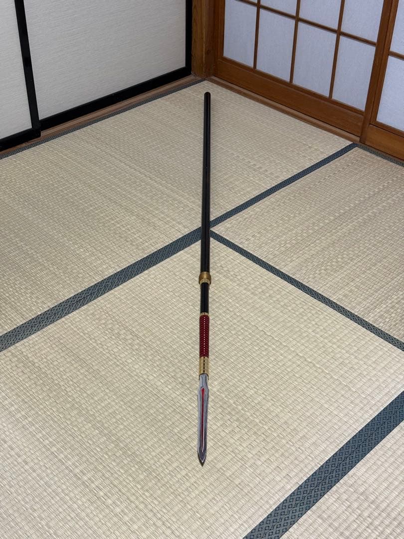 槍　やり　3本継　梨地　模造刀　模擬刀　美術刀　舞踊　大衆演劇　芝居