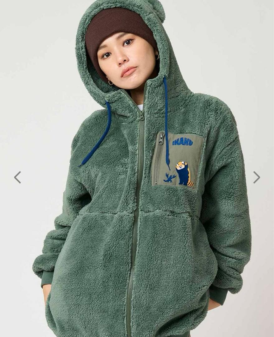 graniph グラニフ ikaku イカク ボアジップパーカーMサイズ - メルカリ