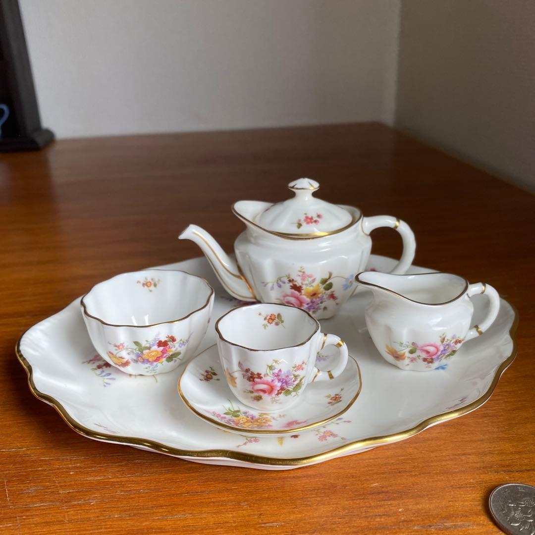 レア　ロイヤルクラウンダービー ポジー　ミニチュア　ティーセット