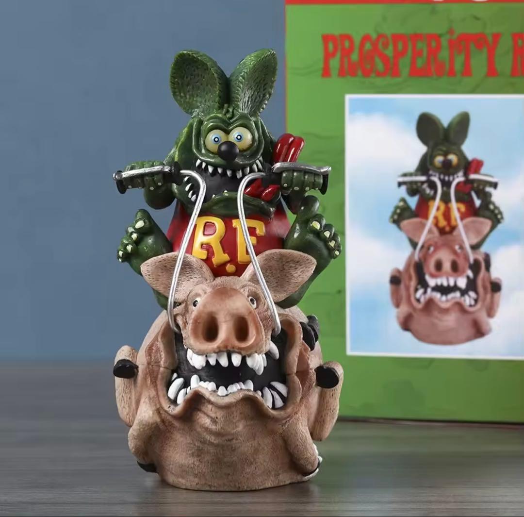 Roth Rat Fink ラットフィンク フィギュアバイク 豚 アメトイ - メルカリ