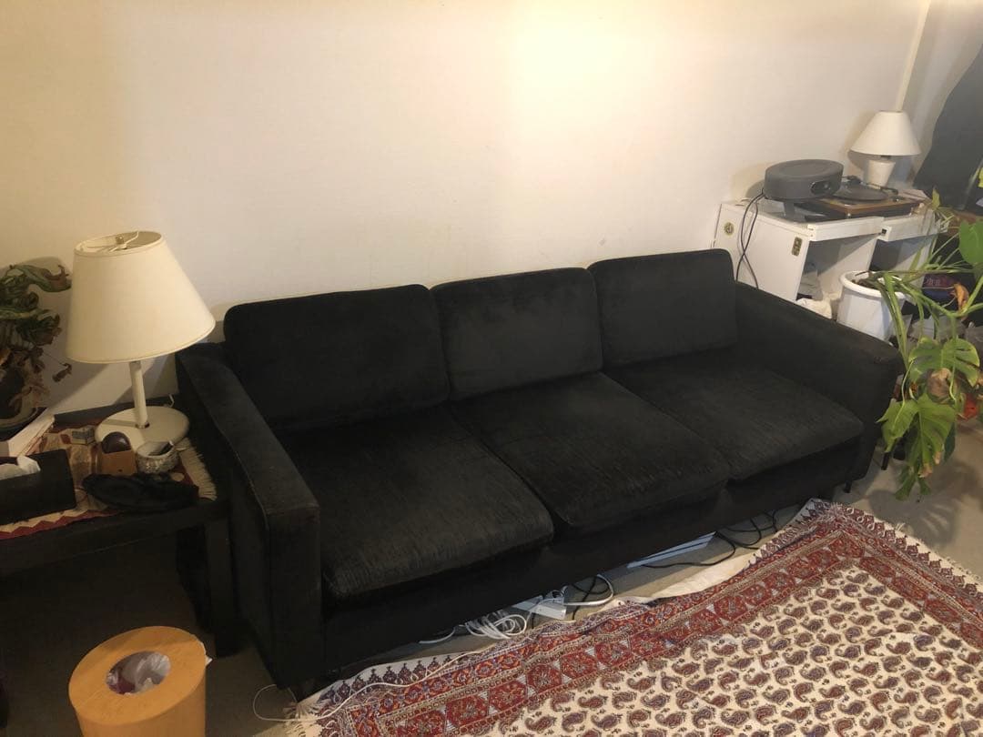 acme furniture JETTY 3P ソファ　ブラック アクメ