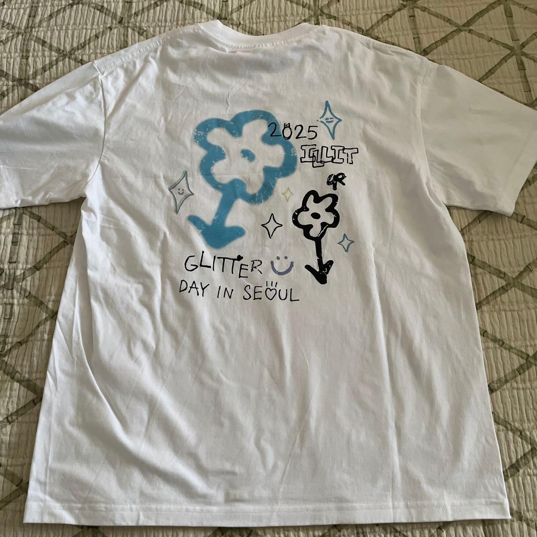 ILLIT GLLITER DAY IN SEOUL Tシャツ 白 Lサイズ - メルカリ