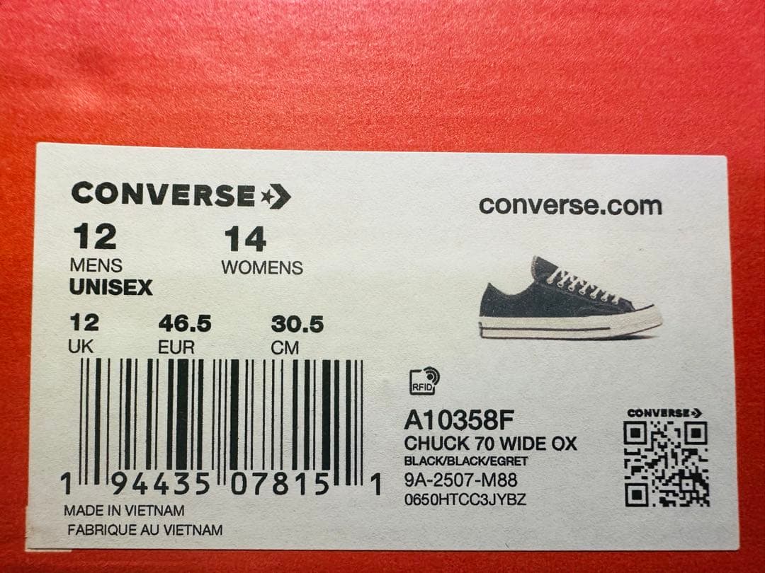 CONVERSE CT70 (WIDE) US12 中古 試着歩行済 - メルカリ