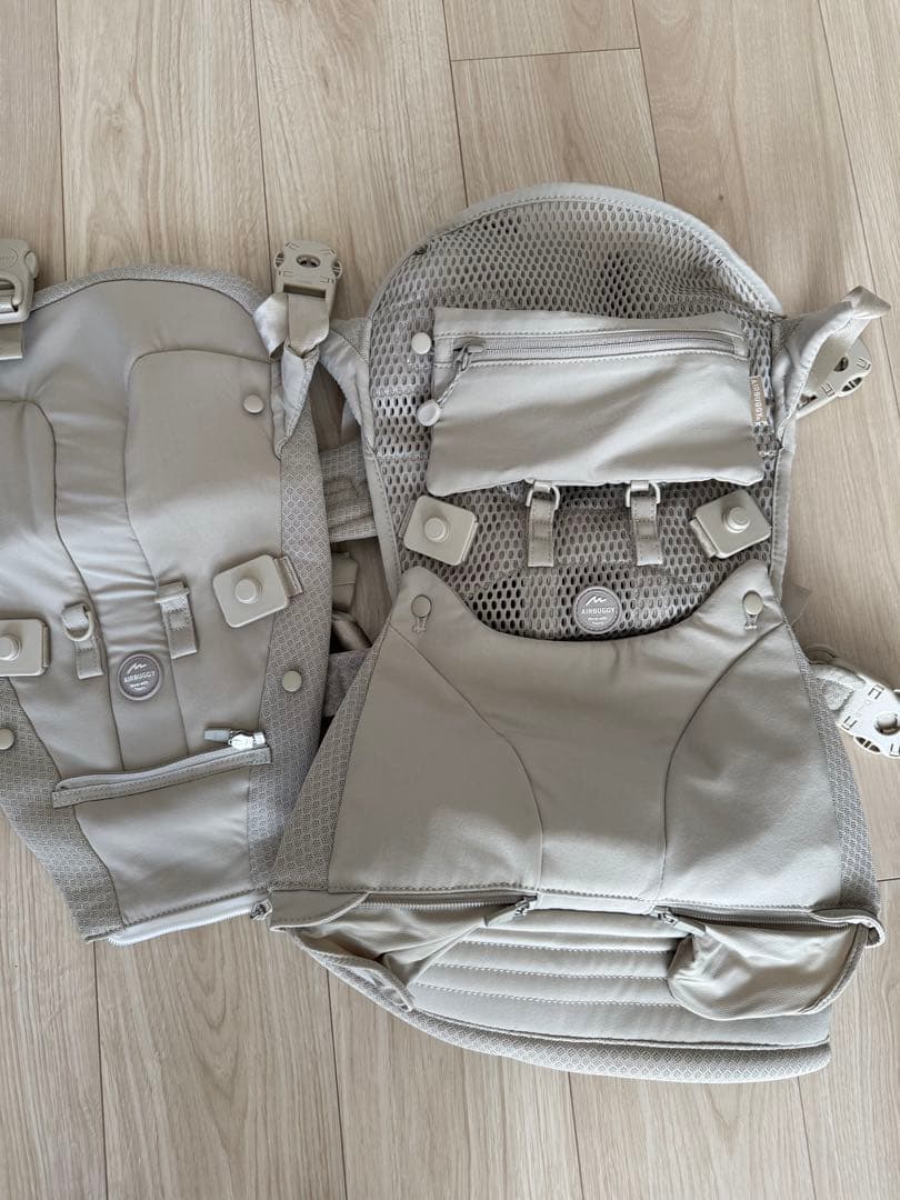 AirBuggy 抱っこ紐 ライトグレー