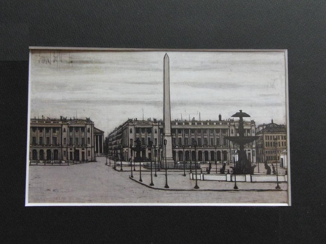 ベルナール・ビュッフェ、希少画集の額装画、オーダーマット付・日本製新品額入 ベルナール・ビュッフェ、希少画集の額装画、オーダーマット付・日本製