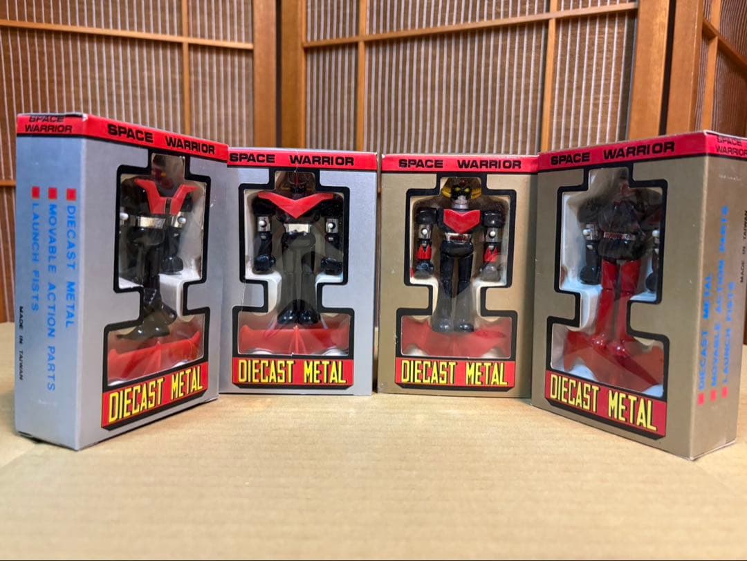 マジンガーZグレートマジンガーグレンダイザーspace warrior4体当時物
