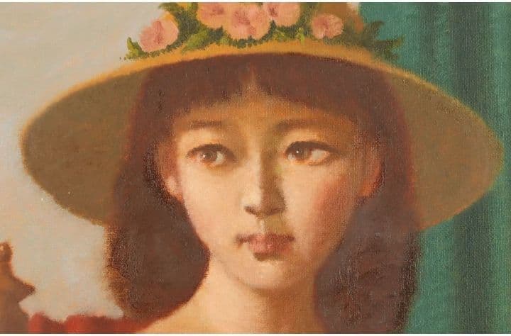 佐藤カツヤ氏のF３号油彩画