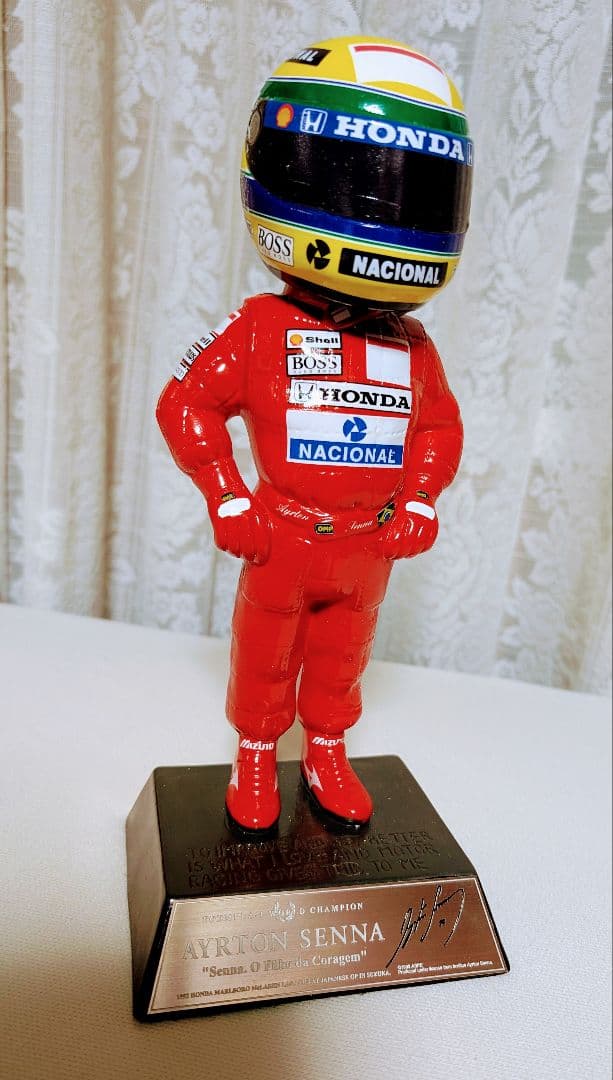アイルトン・セナ 陶器製 フィギュア 1992年 鈴鹿日本GP 限定1000個
