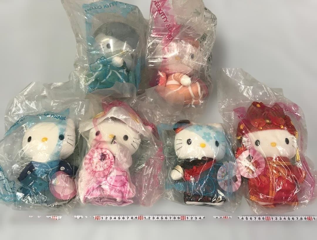 未開封 6点セット ハローキティマクドナルドコラボぬいぐるみ 1999 2000 1999年製 マクドナルド ハローキティ ぬいぐるみ 6体まとめセット