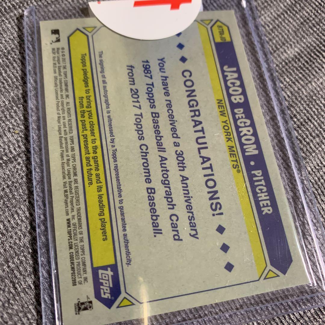 Jacob degrom orange Auto 25枚限定 SSP - メルカリ