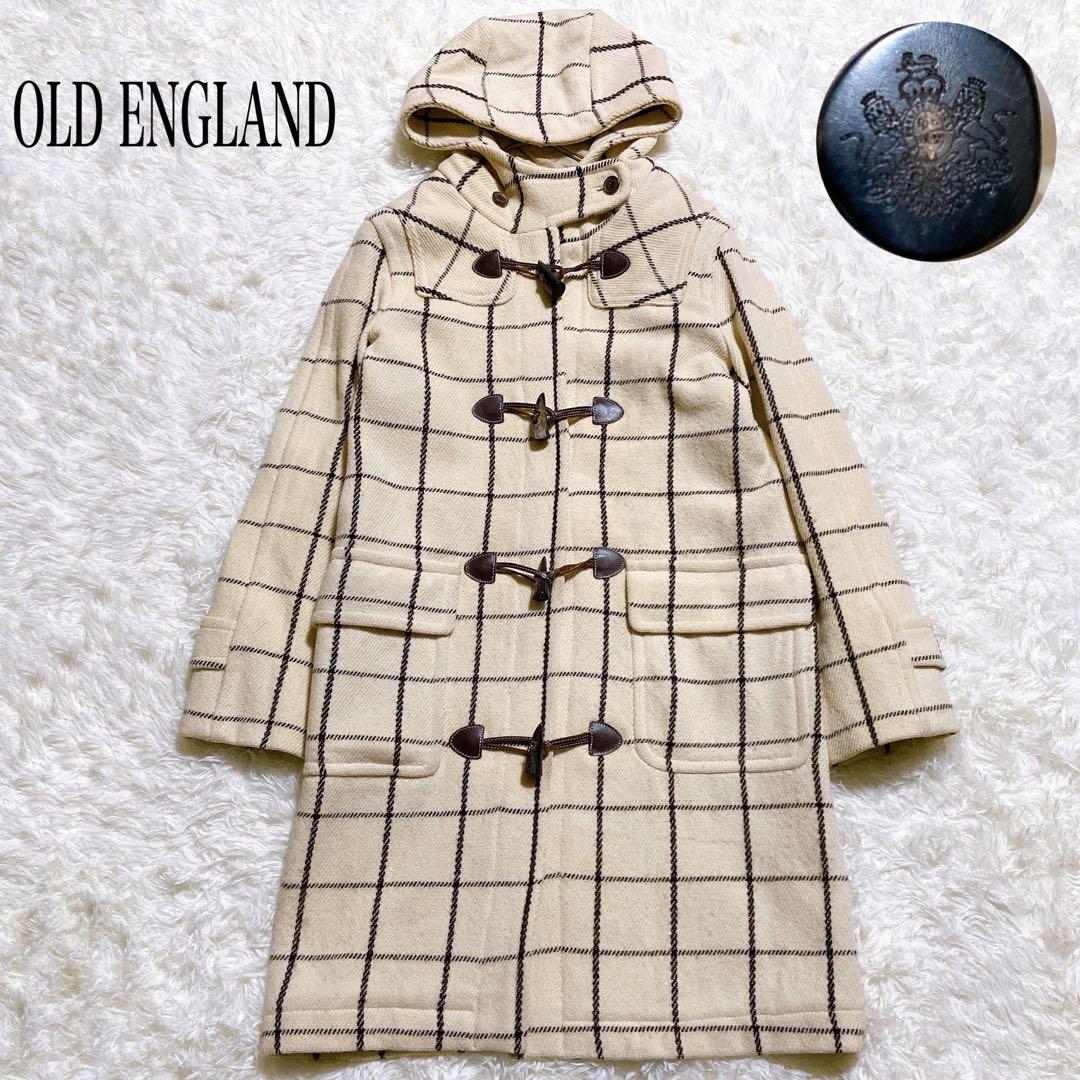 美品☆オールドイングランド　ダッフルコート　チェック柄　希少　レディース　S OLD ENGLAND（オールドイングランド） ダッフルコート S ベージュ