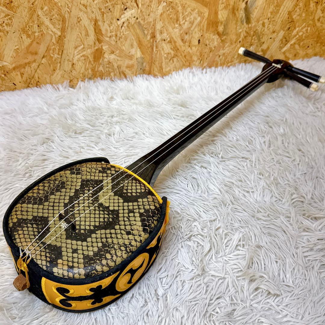 沖縄三線 初心者向け 和楽器 民謡用 三味線 本体のみ②