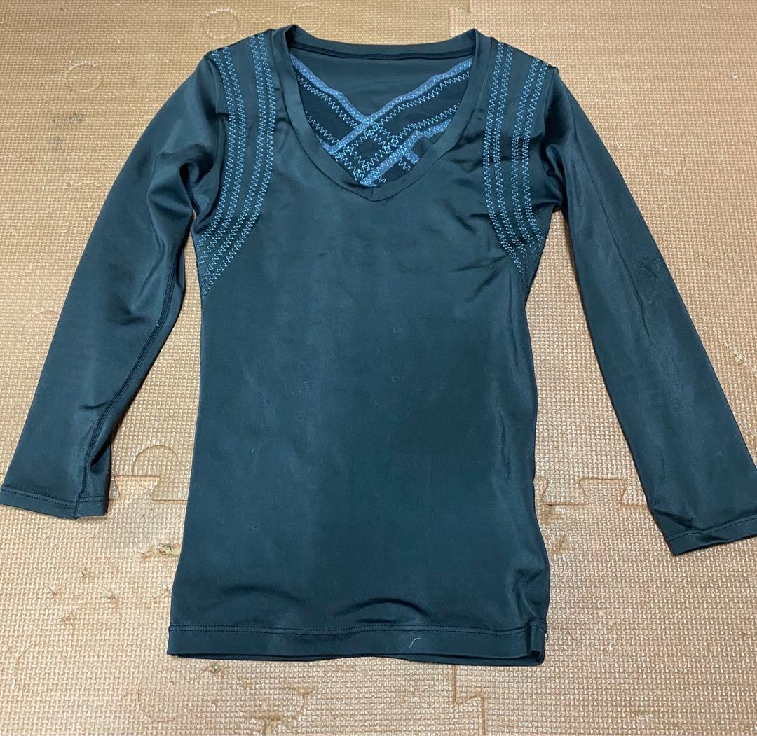 ビビグラント レディースビビパンプ ７分袖 ブラック グラント・イーワンズ　XS