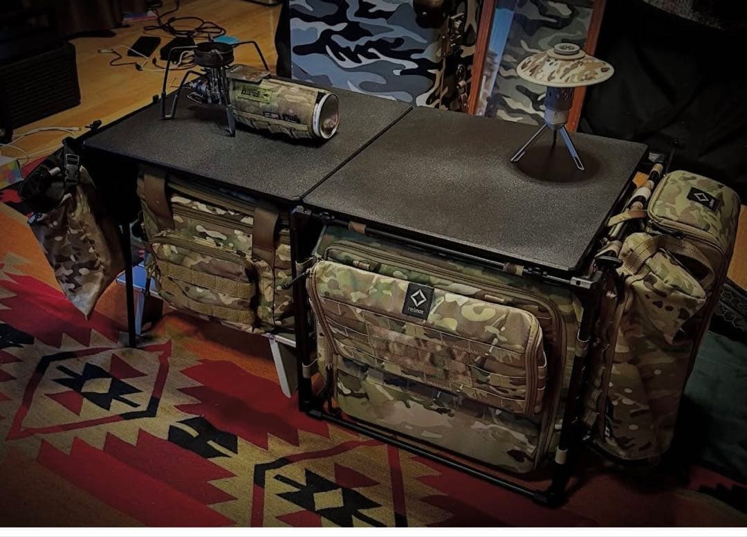 Helinox タクティカルフィールドオフィスキューブ カモ カスタムフルセット タクティカル フィールドオフィス キューブ / Iグリーン