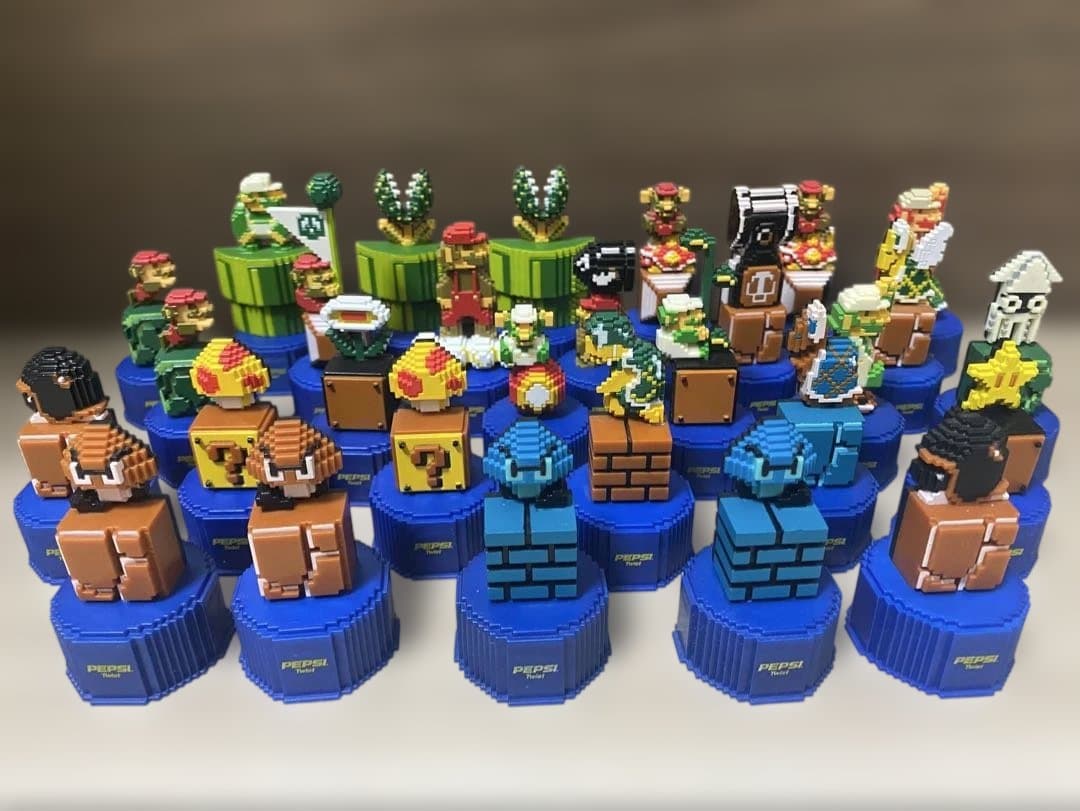 スーパーマリオブラザーズ　ペプシ　ボトルキャップ　29体