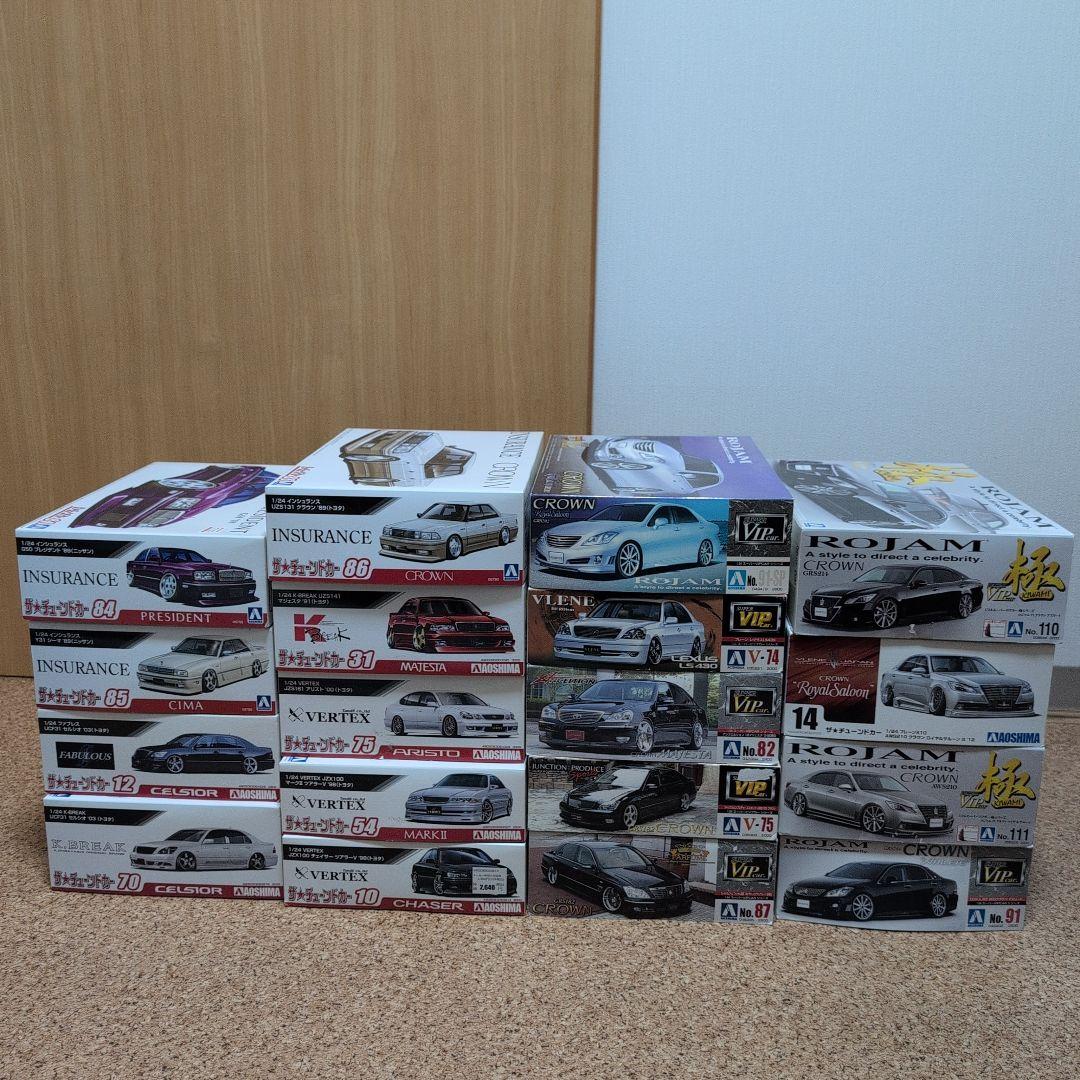 AOSHIMA 1/24スケール プラモデル クラウン セルシオ 本体のみ 1/24 トヨタ UCF30 セルシオ '00 - AOSHIMA SCALE MODEL LINEUP