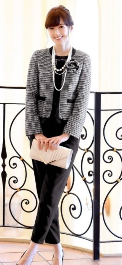 4点セットアップアンサンブルフォーマルセレモニースーツ　S ルイルエブティック RUIRUE BOUTIQUE ツイードジャケット&トップス